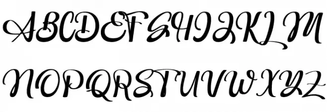Hildor Script Schriftart Groß