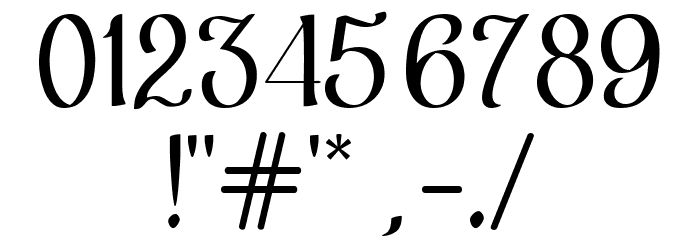 Hildor Font OTHER CHARS