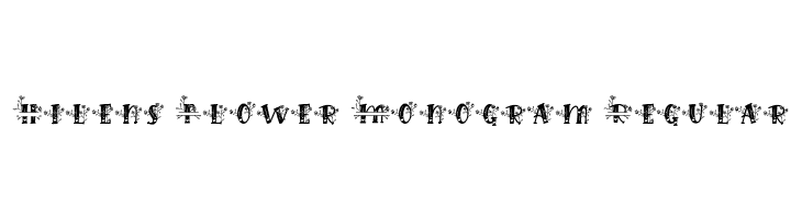 Hilens Flower Monogram Regular  免费字体下载
