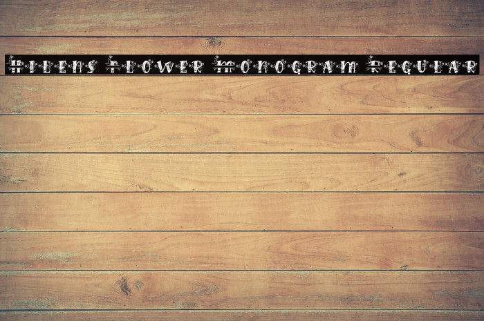 Hilens Flower Monogram Regular Example 2