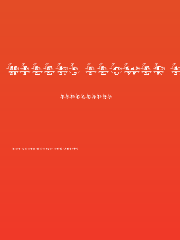 Hilens Flower Monogram Regular Poster