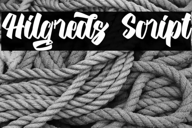 Hilgreds Script Font examples