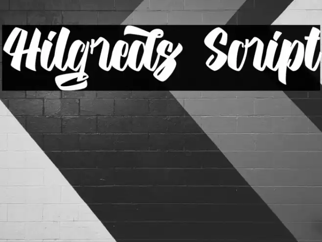 Hilgreds Script Font examples
