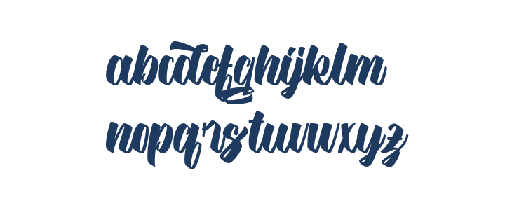 Hilgreds Script Lowercase