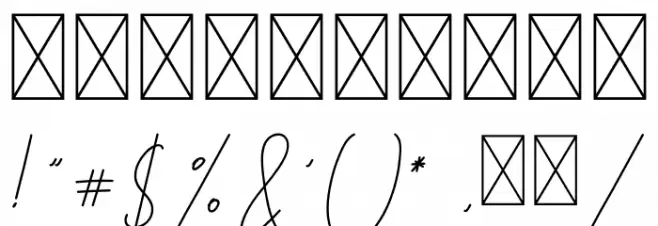 Hiliana Font OTHER CHARS