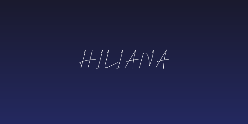 Hiliana Social Header