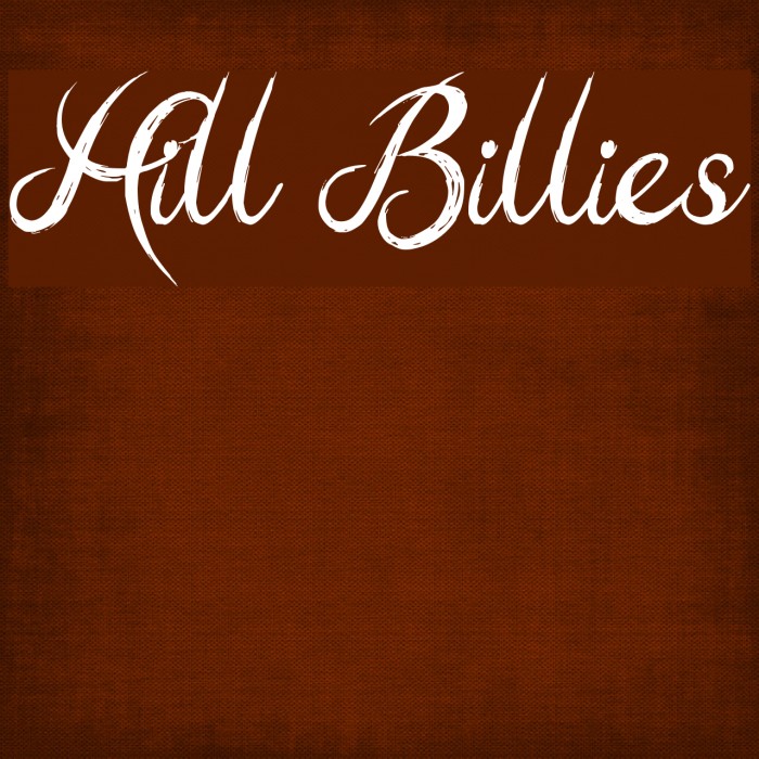 Hill Billies Font examples