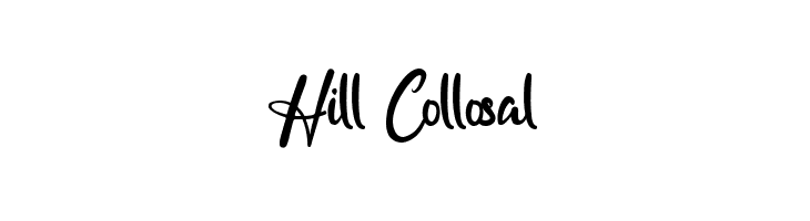Hill Collosal  フリーフォントのダウンロード