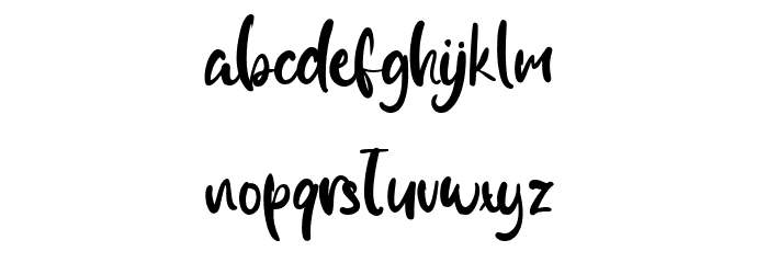 Hill Collosal Font LOWERCASE