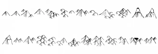 Hill Country 字体 大写