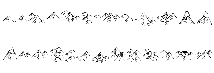 Hill Country Font LOWERCASE