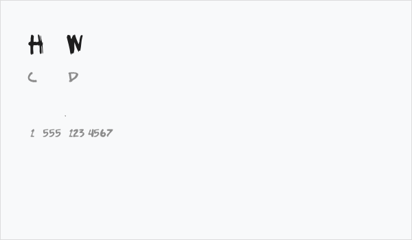 HillWilliam Business Card