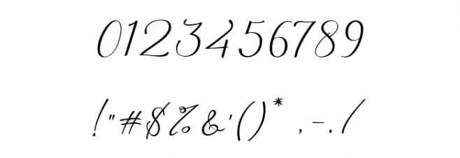 Hilland Font OTHER CHARS