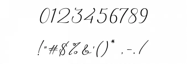 Hilland Font OTHER CHARS