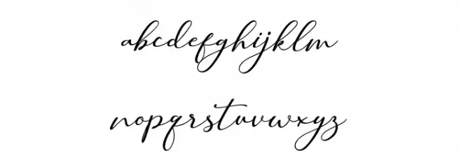 Hilland Schriftart Kleinbuchstaben
