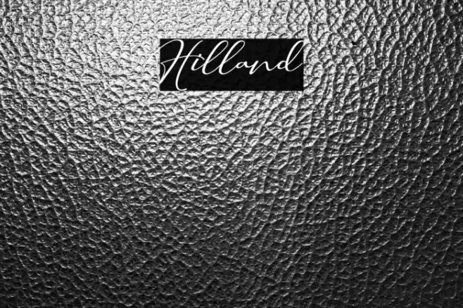 Hilland Font examples