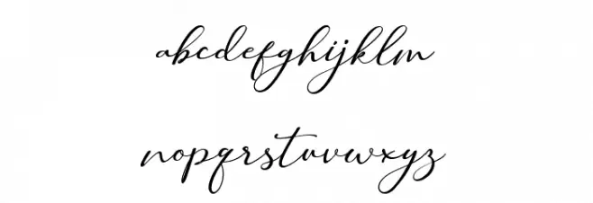 Hilland Schriftart Kleinbuchstaben