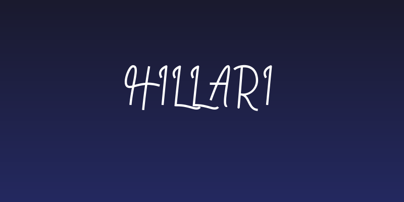 Hillari Social Header