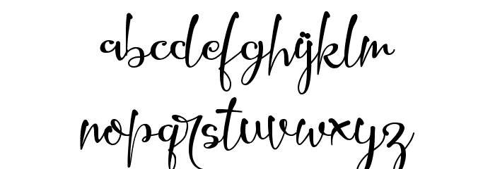 Hillarie - Personal Use Font LOWERCASE