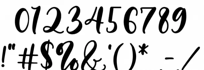 Hillary - Beauty and Lovely Fon Font OTHER CHARS