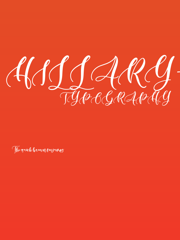 Hillary - Beauty and Lovely Fon Poster