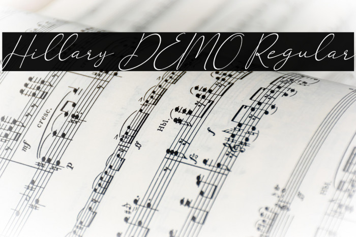 Hillary DEMO Regular Fuentes examples