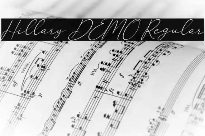 Hillary DEMO Regular Font examples