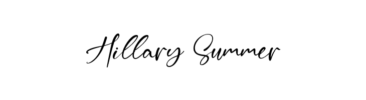 Hillary Summer  Frei Schriftart Herunterladen