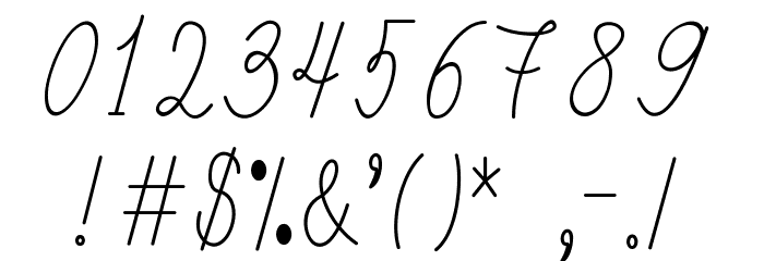 Hillary Youth Font OTHER CHARS