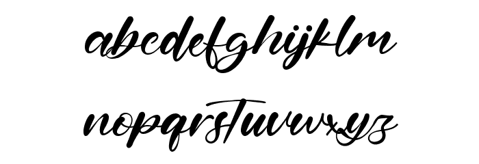 Hillary Youth Font LOWERCASE