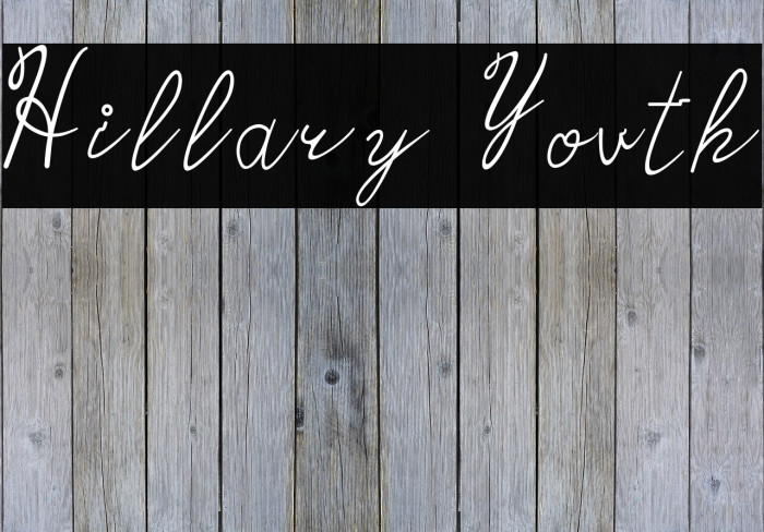 Hillary Youth Font examples