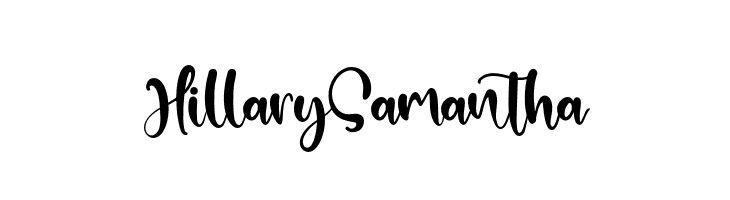 HillarySamantha  Скачать бесплатные шрифты