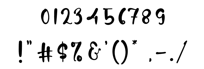 HillarySamantha Font OTHER CHARS