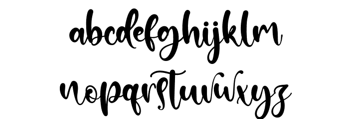 HillarySamantha Font LOWERCASE