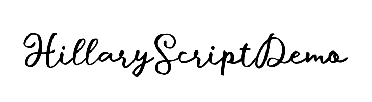 HillaryScriptDemo  नि: शुल्क फ़ॉन्ट्स डाउनलोड