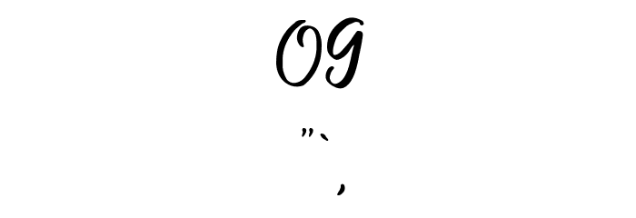 HillaryScriptDemo Font OTHER CHARS