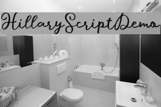 HillaryScriptDemo Font examples