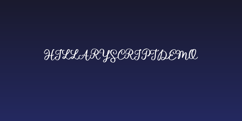 HillaryScriptDemo Social Header