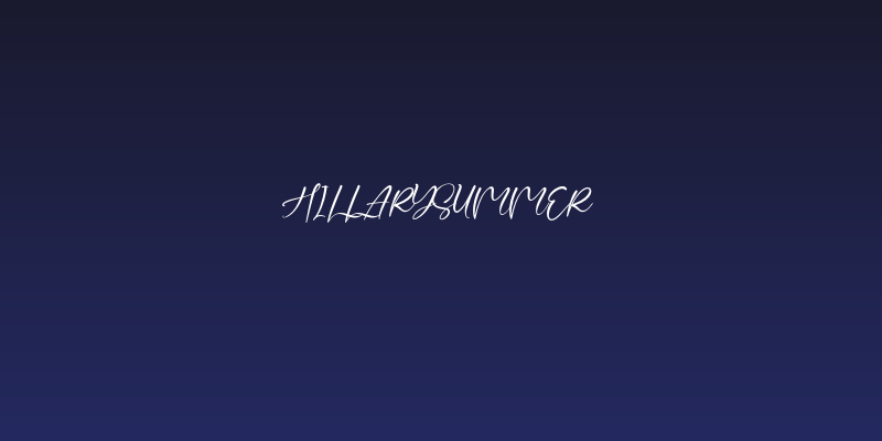 HillarySummer Social Header
