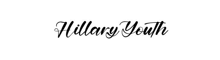HillaryYouth  フリーフォントのダウンロード
