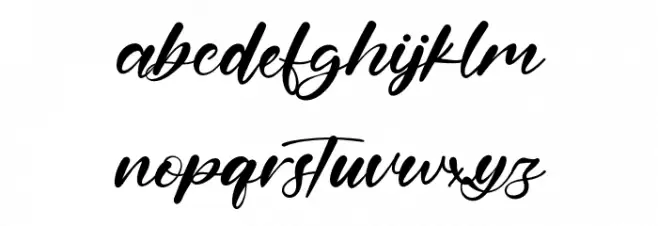 HillaryYouth フォント 小文字