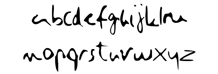 Hillary Font LOWERCASE