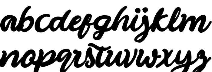 Hillaw Font LOWERCASE