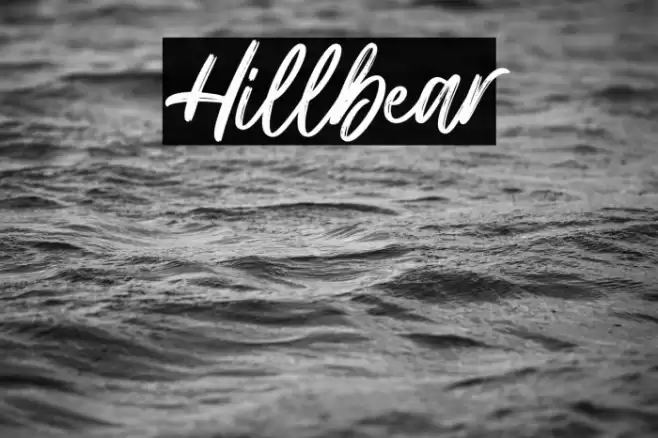Hillbear Font examples