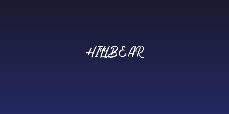 Hillbear Social Header