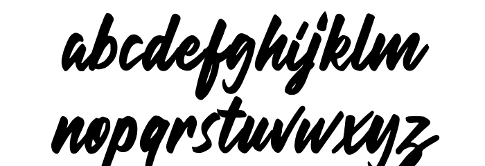 Hillend Font LOWERCASE