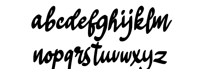 Hilles FREE Font LOWERCASE