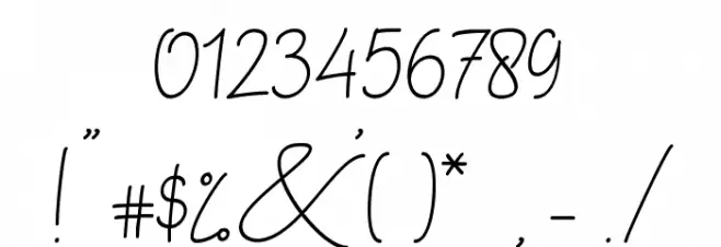 Hilliant Font OTHER CHARS