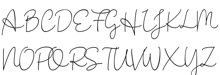 Hilliant Font UPPERCASE