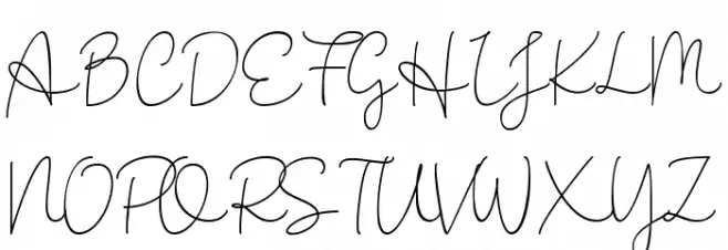 Hilliant Font UPPERCASE